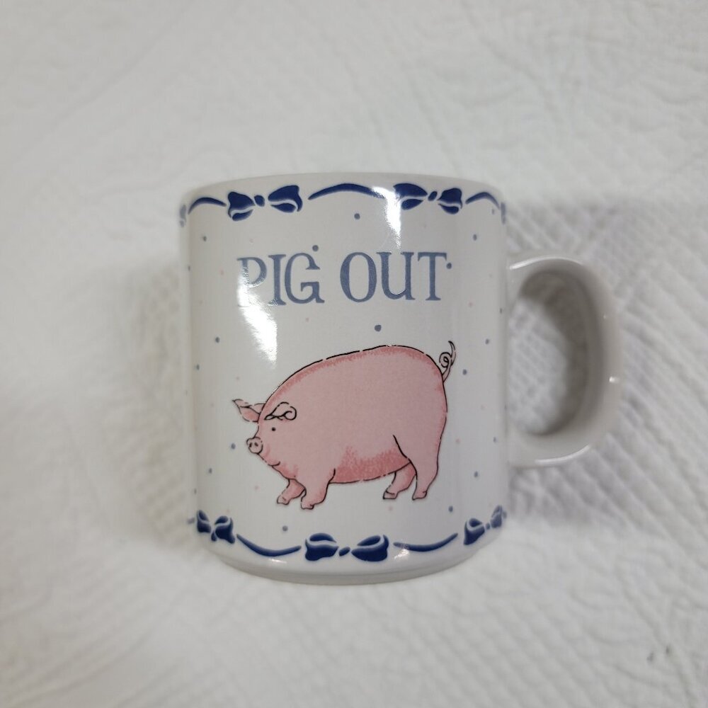 596. Pig Out Coffee Mug.